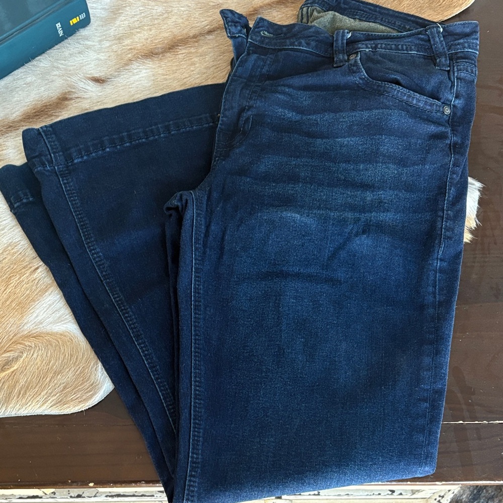Rock & Roll Cowgirl Women's Dark Blue Trouser Jeans